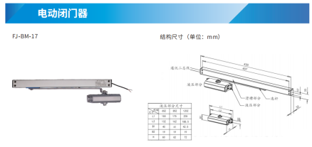 防火門監(jiān)控系統(tǒng)產(chǎn)品簡介之電動閉門器